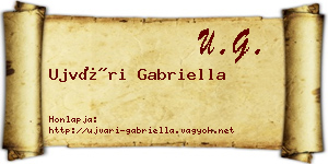 Ujvári Gabriella névjegykártya
