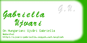 gabriella ujvari business card